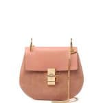Chloe Rose Suede/Leather Drew Small Bag