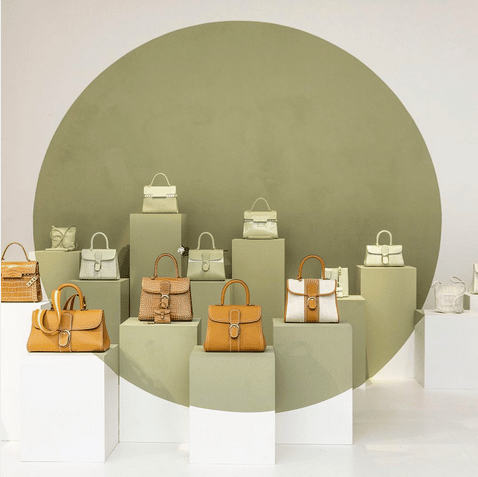 Delvaux Almond and Vegetal Bags - Spring 2016