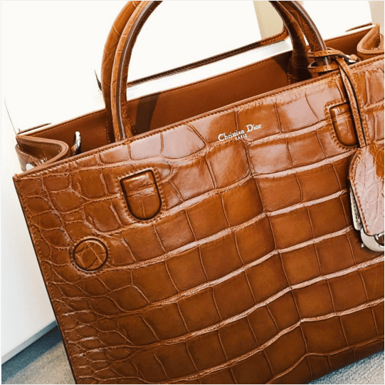 Dior Brown Crocodile Diorever Tote Bag - Spring 2016
