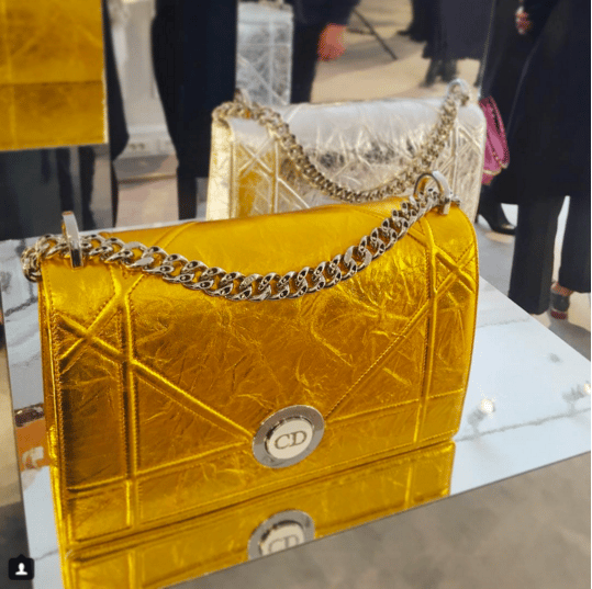 Dior Gold Diorama Flap Bag - Spring 2016