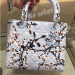 Dior Light Blue Floral Printed Lady Dior Bag - Cruise 2016