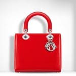 Dior Red Patent Lady Dior Bag