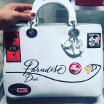 Dior White Paradise Diorissimo Bag - Cruise 2016