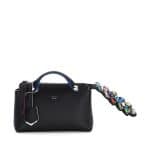 Fendi Black Crystal-Croc-Tail By The Way Mini Bag