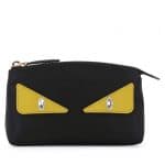 Fendi Black Monster Eye Large Beauty Case Bag