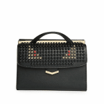 Fendi Black Studded Monster Demi Jour Small Bag