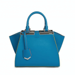 Fendi Blue 3Jours Mini Tote Bag