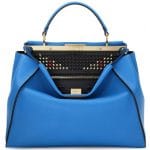 Fendi Blue Monster Eye Peekaboo Large Tote Bag