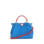 Fendi Blue/Red Peekaboo Mini Bag