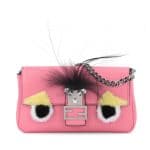 Fendi Pink Monster Micro Baguette Bag