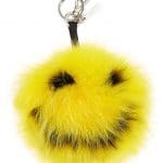 Fendi Yellow Happy Fur Monster Bag Charm
