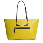 Fendi Yellow Monster Medium Roll Tote Bag
