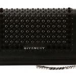 Givenchy Black Studded Pandora Chain Wallet