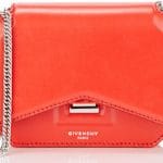Givenchy Red Bow Cut Chain Wallet