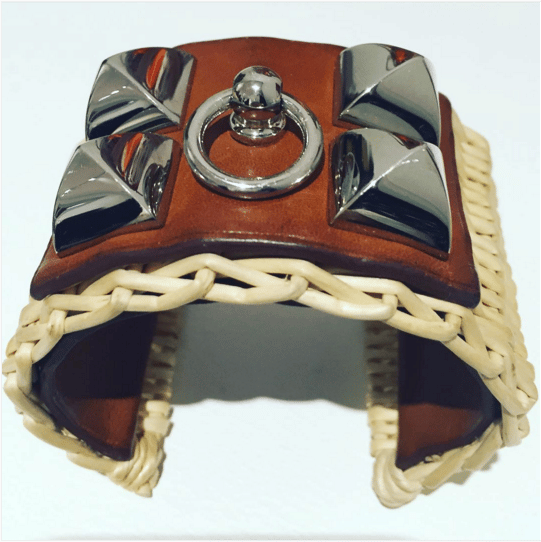 Hermes Wicker/Leather Collier De Chien Bracelet - Spring 2016