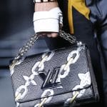 Louis Vuitton Black/Silver Epi Chain Print Twist Bag - Spring 2016