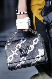 Louis Vuitton Black/Silver Epi Chain Print Twist Bag - Spring 2016