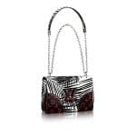 Louis Vuitton Noir Blanc Palm Print Twist MM Bag