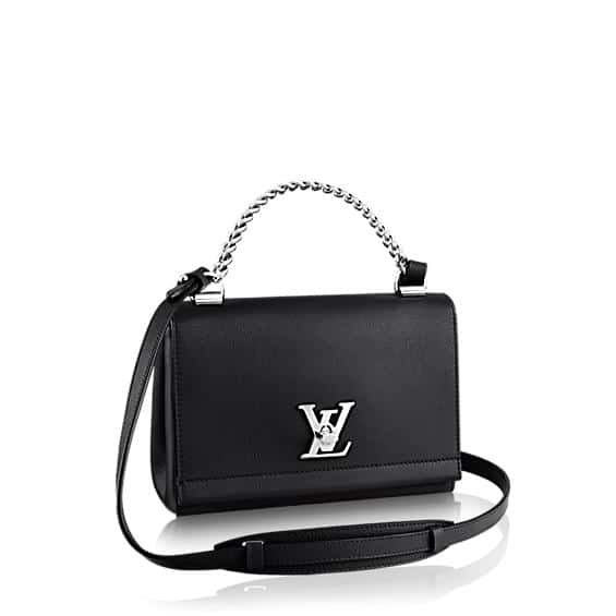 Louis Vuitton 2016 Black Leather Lockme II BB Crossbody Bag at