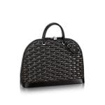 Louis Vuitton Noir Studded Malletage Alma Geant Bag
