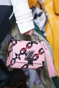 Louis Vuitton Pink/Black Epi Chain Print Twist Bag - Spring 2016