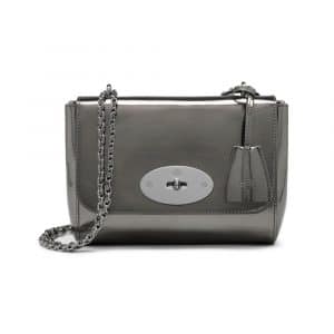 Mulberry Silver Mirror Metallic Leather Lily Bag