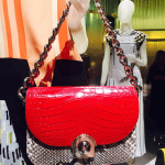 Prada Red Crocodile/Python Flap Bag - Spring 2016