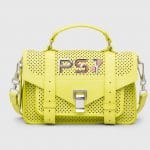 Proenza Schouler Sulphur Perforated PS1 Tiny Bag