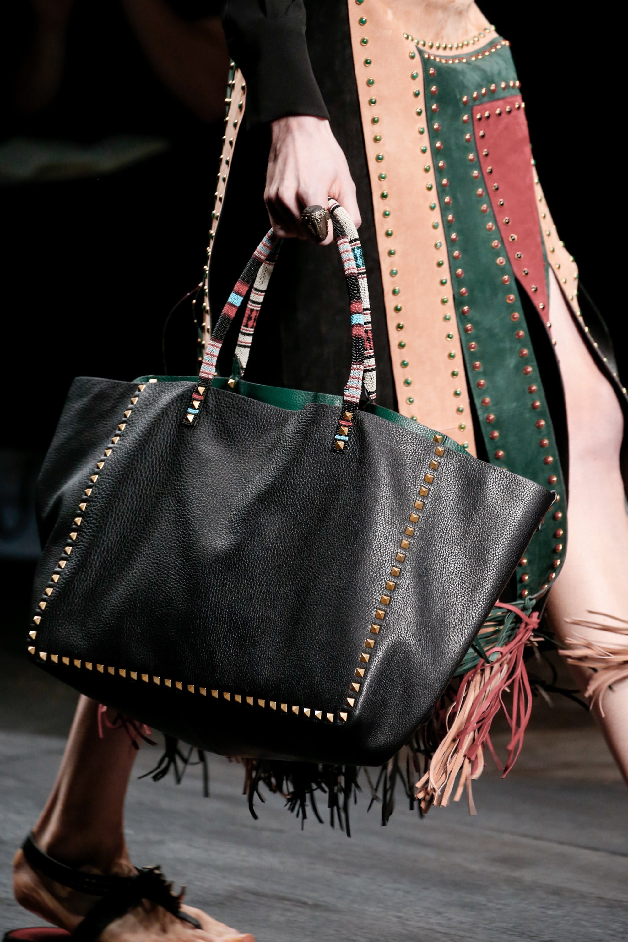 Valentino Spring/Summer 2016 Runway Bag Collection Featuring Hand ...