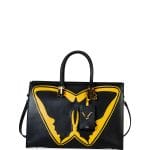 Valentino Black/Yellow Superhero Batman Tote Bag