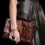 Valentino Brown Embellished Flap Bag 2 - Spring 2016