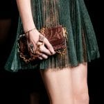 Valentino Brown Embroidered Mini Flap Bag - Spring 2016