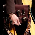 Valentino Burgundy Embellished Flap Bag - Spring 2016