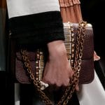 Valentino Burgundy Hand-Painted Lock Flap Bag - Spring 2016