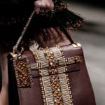 Valentino Burgundy Hand-Painted My Rockstud Top Handle Bag - Spring 2016