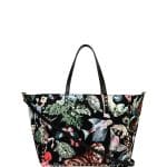 Valentino Multicolor Animalia:Camouflage Print Rockstud Reversible Tote Bag