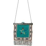 Valentino Multicolor Metal-Framed Beaded Fringe Star Shoulder Bag
