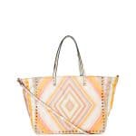 Valentino Multicolor Nylon Rockstud 1975 Reversible Tote Bag