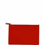 Valentino Red Flat Zip Pouch Large Bag