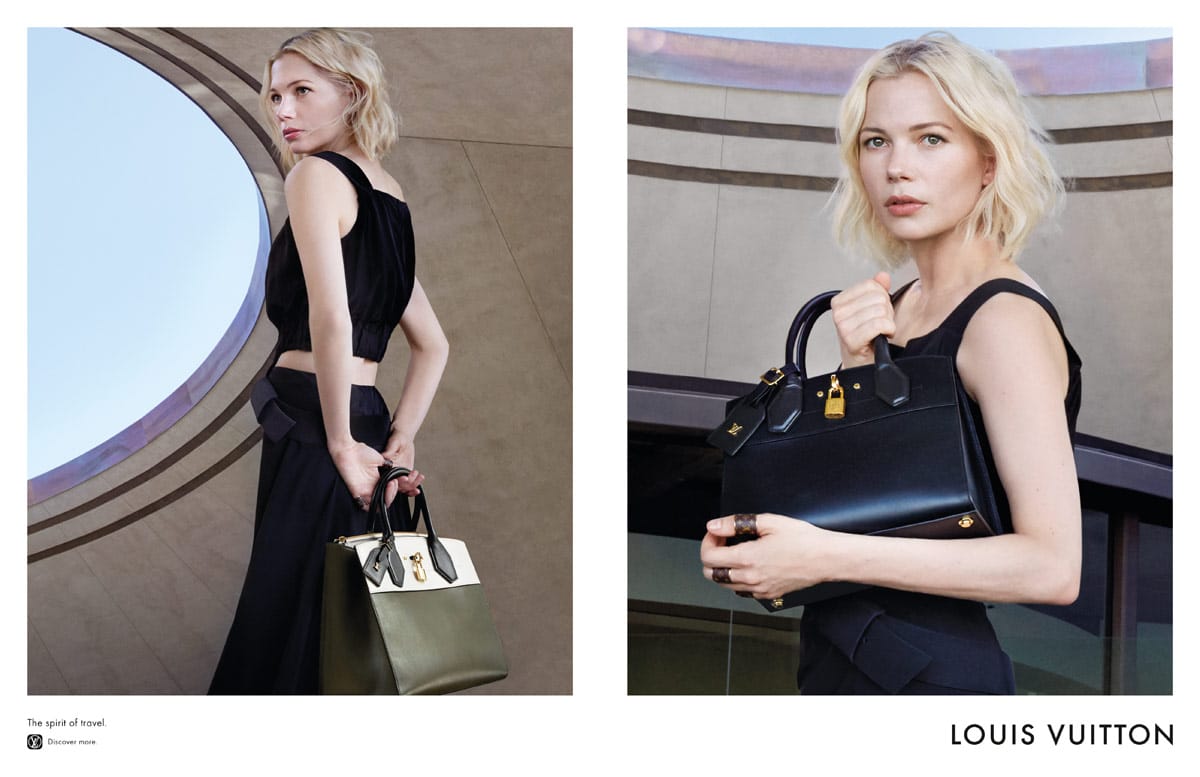 Louis Vuitton - Michelle Williams with the City Steamer handbag