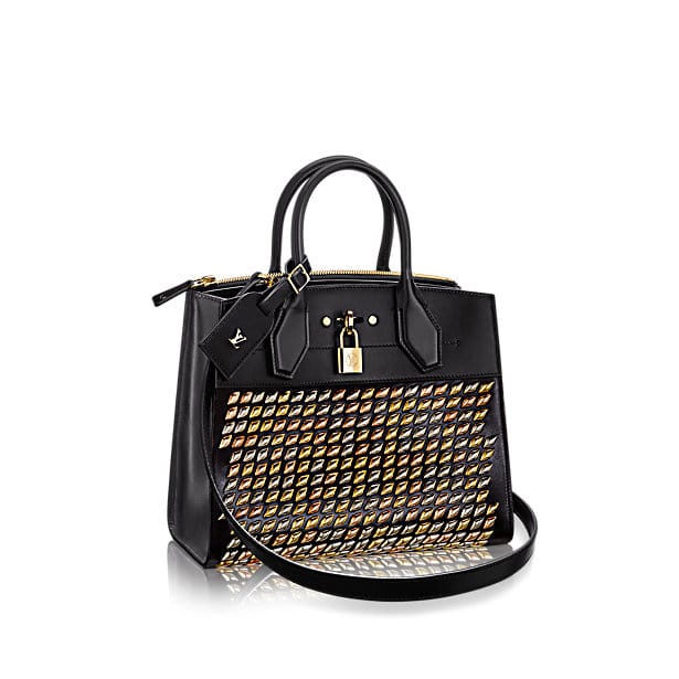 Louis Vuitton Brown, Pattern Print 2022 Python-Trimmed Mini City Steamer