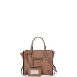 Balenciaga Beige Contrasting Trim Papier Zip Mini Tote Bag