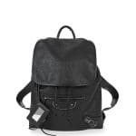 Balenciaga Black Metallic Edge Traveler Backpack Bag