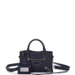 Balenciaga Dark Blue Metallic Edge City Mini Bag