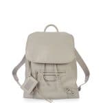 Balenciaga Light Gray Metallic Edge Traveler Backpack Bag