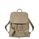 Balenciaga Taupe Metallic Edge Traveler Backpack Bag