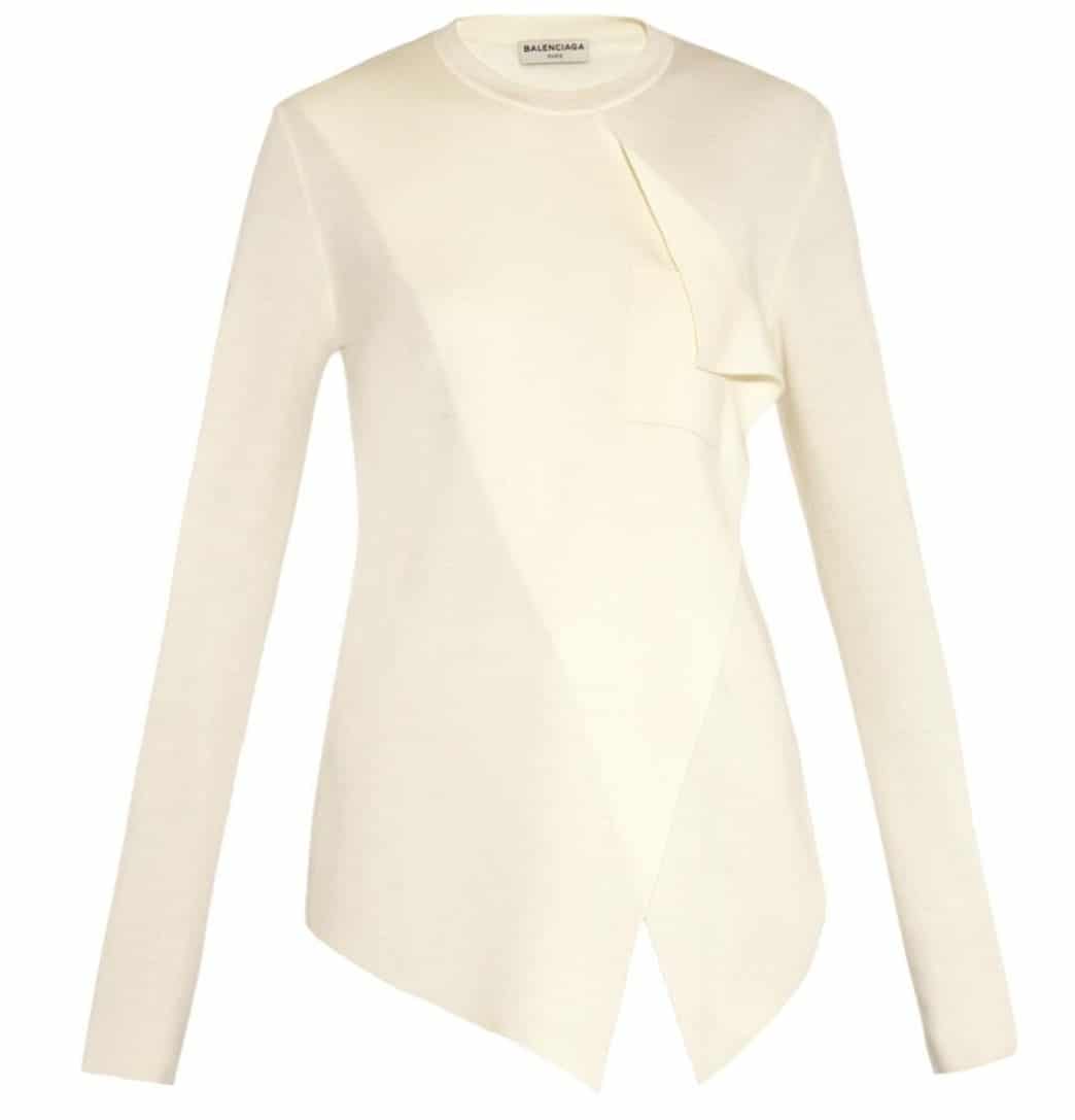 Balenciaga Wool and Cashmere-Blend Sweater