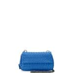 Bottega Veneta Cobalt Intrecciato Mini Chain Crossbody Bag