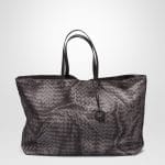 Bottega Veneta New Light Grey Intrecciolusion Tote Large Bag