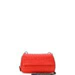 Bottega Veneta Red Intrecciato Mini Chain Crossbody Bag